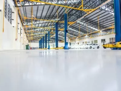 Vloercoating werkplaats